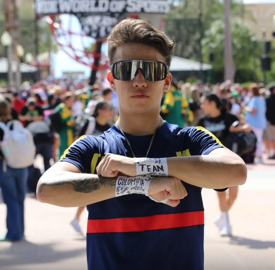 Jhoset Parra con la camiseta de la Selección Colombia en el mundial